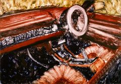 Oliver Whitehead: ”Steering Wheel”, 1986, monotypia, 57 x 76 cm