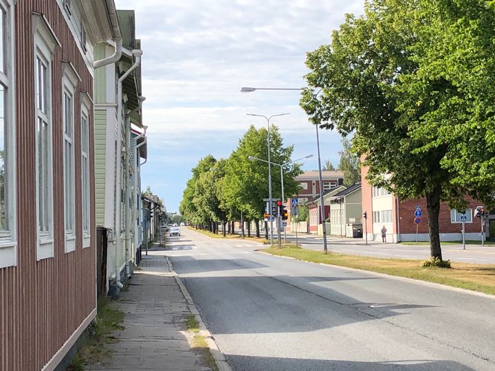 Kustaa Aadolfin kadun ja Antti Chydeniuksen kadun risteys