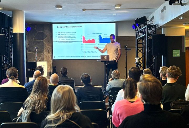 Suomen startup-yhteisön pääekonomisti Youssef Zad FSC Economic -seminaarissa