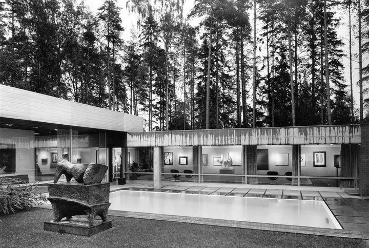 Didrichsenin taidemuseo 1960-luvulla.