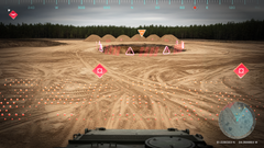 Kuva AR-näkymästä, jossa korostetaan maastossa tiettyjä kohteita