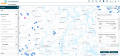 Kuvakaappaus Luonnonvarakeskuksen Luonnonvaratieto-karttapalvelusta Luken luvalla.