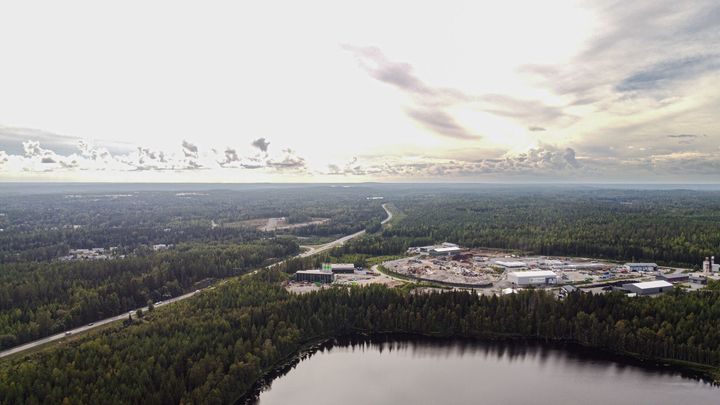 Kolmenkulman alue ilmasta käsin. Kuva: Nokian kaupunki