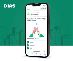 Kuvassa DIASin asiointipalvelu, josta asuntokaupan osapuoli voi seurata kauppansa etenemistä.