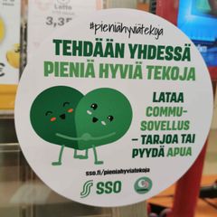 Hyvät teot ovat olleet näkyvissä läpi Suur-Seudun alueen marketeissa ja kaupoissa.