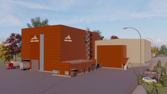 A visualization of Saint-Gobain’s new slag processing plant