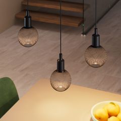 LEDVANCE Decor LED Flat Globe 125 mustan värisenä