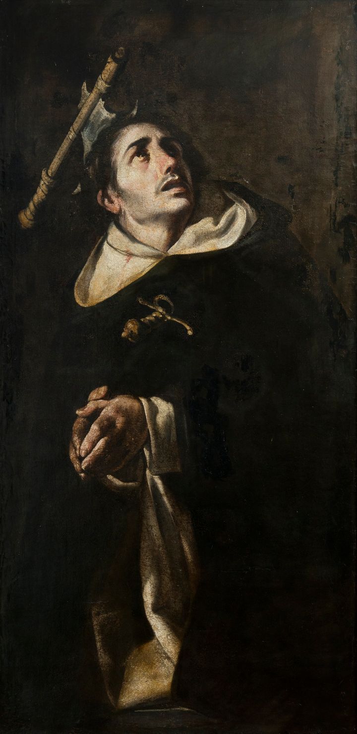 Antonio del Castillo y Saavedra (1616–1668), Pietari Marttyyri, 1650–1655, öljy kankaalle, 173 x 80 cm, Villa Gyllenberg / Signe ja Ane Gyllenbergin säätiö. Kuva: Matias Uuskylä / Signe ja Ane Gyllenbergin säätiö.