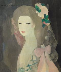 Marie Laurencin, Nuoren naisen muotokuva, 1923, öljy kankaalle, Sara Hildénin Säätiö / Sara Hildénin taidemuseo. Valokuva: Jussi Koivunen.