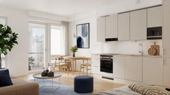 Helsingin Resiina, havainnekuva yksiöstä