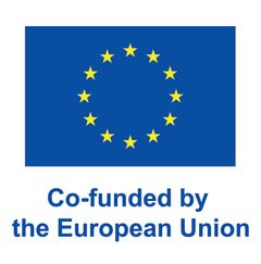 Euroopan unionin lippu ja teksti "Co-funded by the European Union".