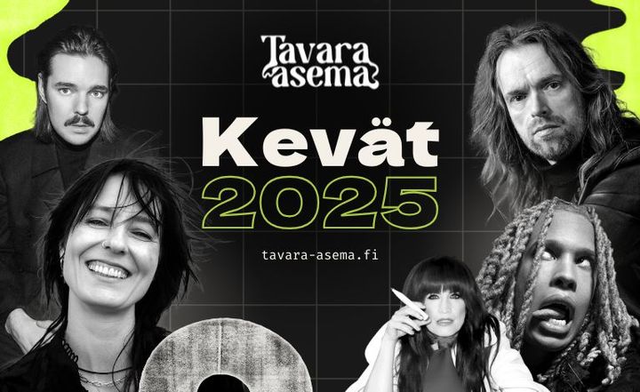 Tavara-aseman kevät tarjoaa laajan kirjon keikkoja eri musiikkigenrejen ystäville. Historiallisessa talossa esiintyvät esimerkiksi Arppa, Mariska, Maija Vilkkumaa, Sexmane ja Anssi Kela.