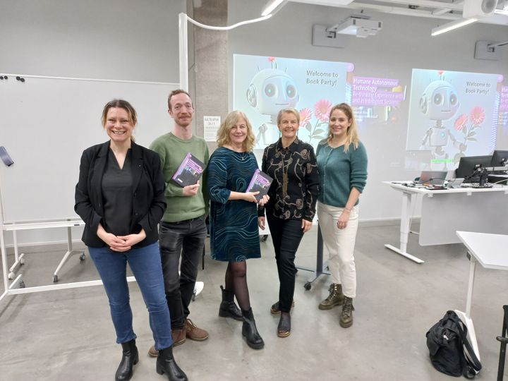 From the left: Rebekah Rousi, Nils Ehrenberg, Catharina von Koskull, Virpi Roto, and Martina Čaić