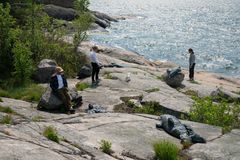 Sara Bjarland: Strandning, 2025, detalj. Helsingforsbiennalen 8.6–21.9.2025, Skanslandet. Foto: HAM / Helsingforsbiennalen / Sonja Hyytiäinen.