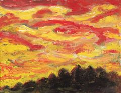 Mauno Markkula: Iltapilviä, 1959.  HAM Helsingin taidemuseo. Kuva: HAM / Maija Toivanen.