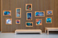 Jussi Valtakari ja Antti Ylönen: “Olipa kerran...”, 2025. Päiväkoti Aurinkokallio. Kuva: HAM/Sonja Hyytiäinen.