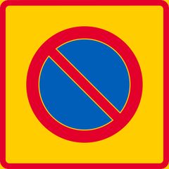 Pysäköintikieltoalue-merkin osoittamalla alueella pysäköinti on kokonaan kielletty.