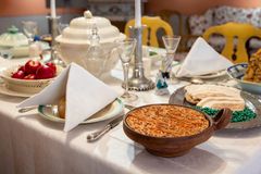 Carrot casserole, the last apples of the fall, and bread rolls hidden under the folded napkins were for special occasions.