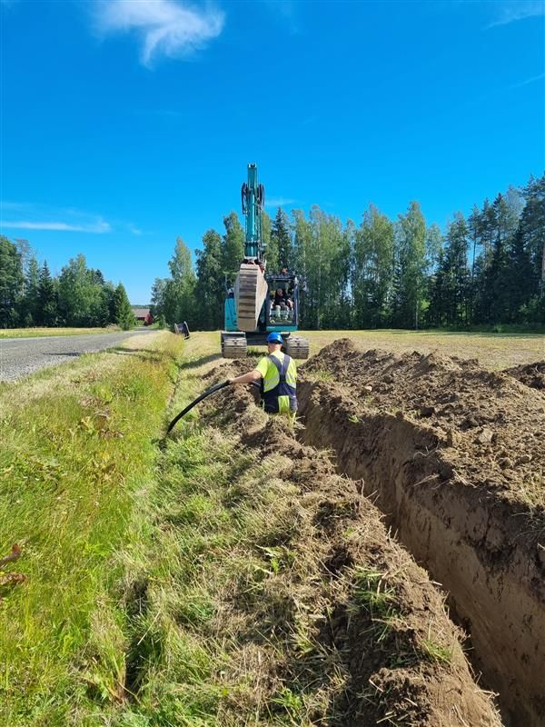 Carunan työmaa Pohjanmaalla, kesä 2024.