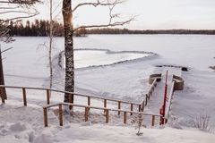 Luistinrata Pihlasjärven jäällä