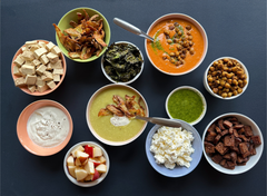 Martan soppapöytä -kampanjan ripotebaari.