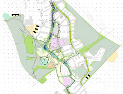 Yleiskartta Itä-Skanssin alueesta. Kuva: Turun kaupunki