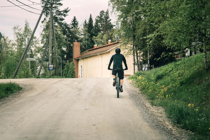 Benefit bike user in Finland
