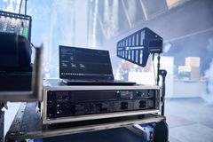 An entire production with mics and IEMs in a 19” 1U rack space. Below the Spectera Base Station is an L 6000 charging station with charging modules for the BA 70 rechargeable battery pack. Spectera uses the same batteries as Evolution Wireless Digital