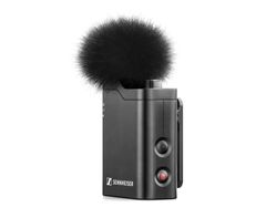 The feature-packed clip-on microphone of Profile Wireless is fitted with a thread mount for creator accessories, a connector for an external lavalier microphone, and 16 GB of internal recording memory