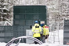 Installing the Cactos electricity storage system. Photo: Mikko Kankainen