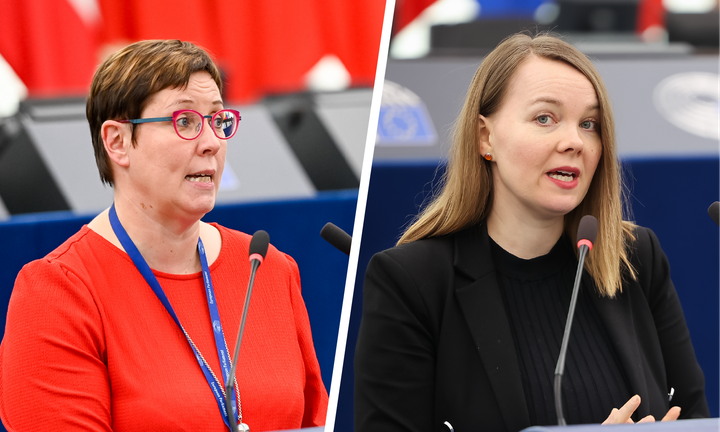 Europarlamentaarikot Merja Kyllönen ja Katri Kulmuni.