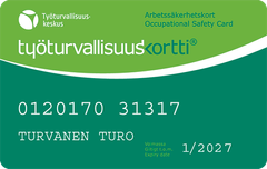 Virallinen Työturvallisuuskortti