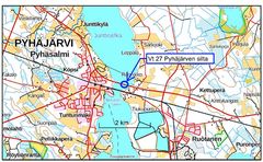 Pyhäjärven kartta.