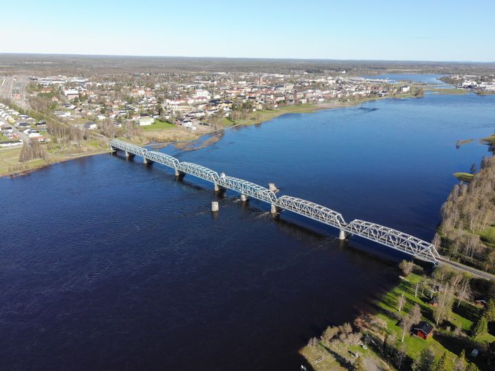 Tornion ja Haaparannan välinen rautatiesilta.